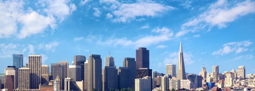 San Francisco skyline, California, US